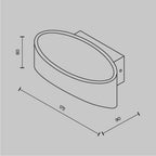 Lampa ścienna Technical Trame IP20 x C806WL-L5B | Czarny