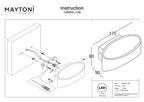 Lampa ścienna Technical Trame IP20 x C806WL-L5B | Czarny