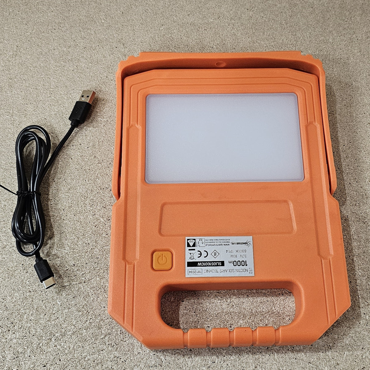 Lampa solarna budowlana warsztatowa na biwak NOCTIS SOLARIS TECHNIC 10W CW IP54 + power bank