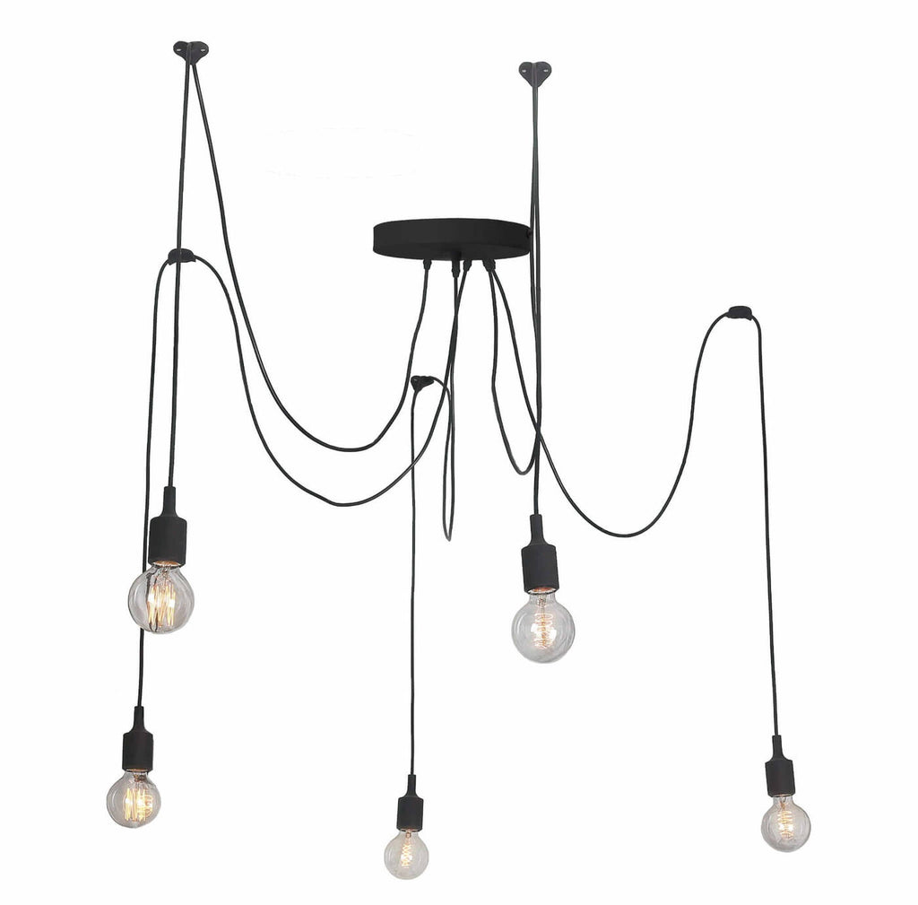 Lampa spider SOLETO 5 pająk