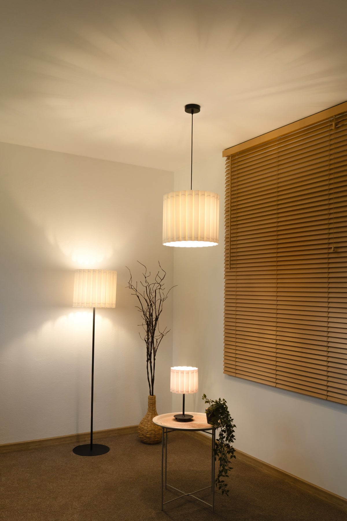 Lampa stołowa DUOLLA ARIA TL 70767 Kremowy/n/a 1xE14 średn.24cm