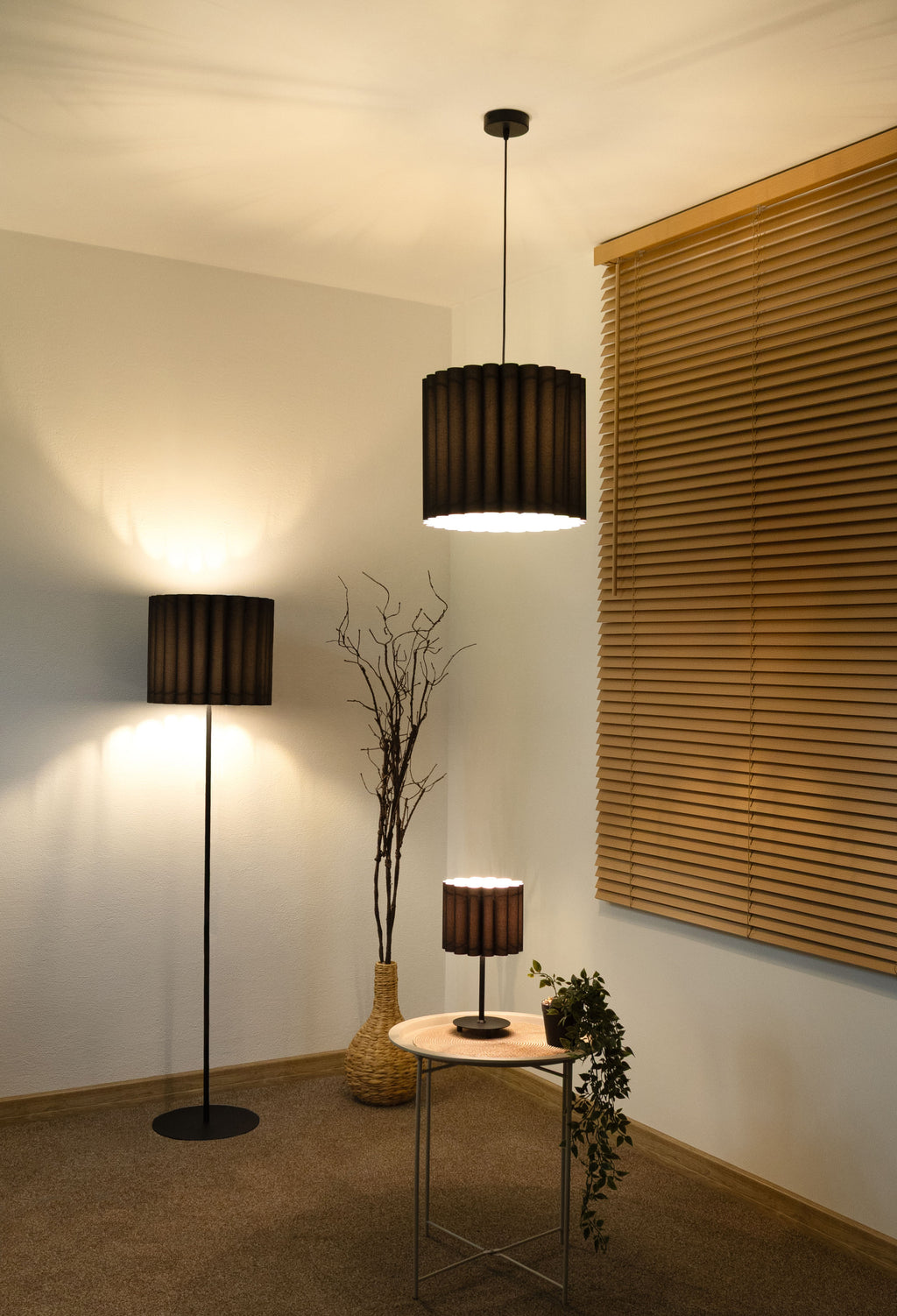 Lampa stołowa DUOLLA ARIA TL 70910 Czarny/n/a 1xE14 średn.24cm