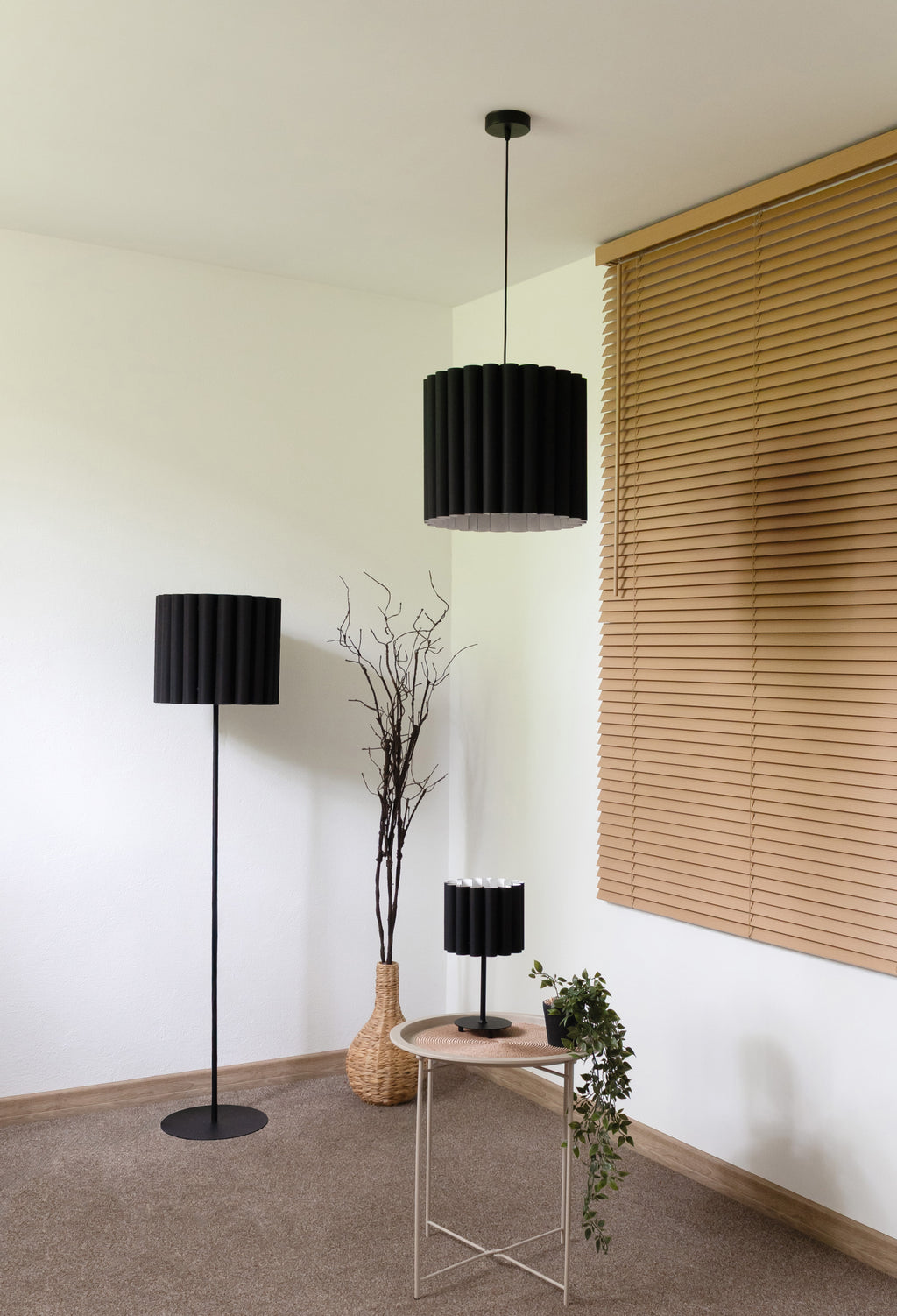 Lampa stołowa DUOLLA ARIA TL 70910 Czarny/n/a 1xE14 średn.24cm