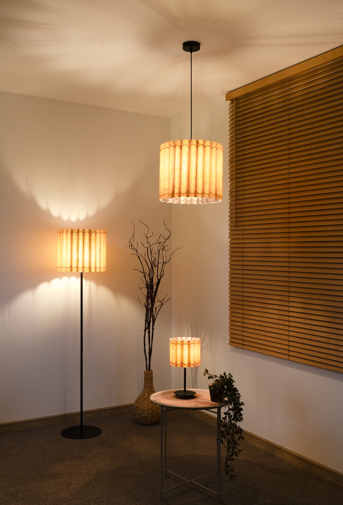 Lampa stołowa DUOLLA ARIA TL 71184 Beżowy/n/a 1xE27 średn.18cm
