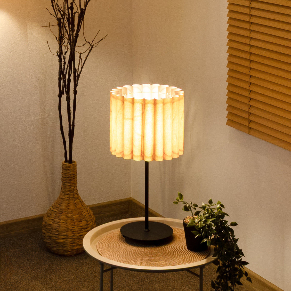 Lampa stołowa DUOLLA ARIA TL 71184 Beżowy/n/a 1xE27 średn.18cm