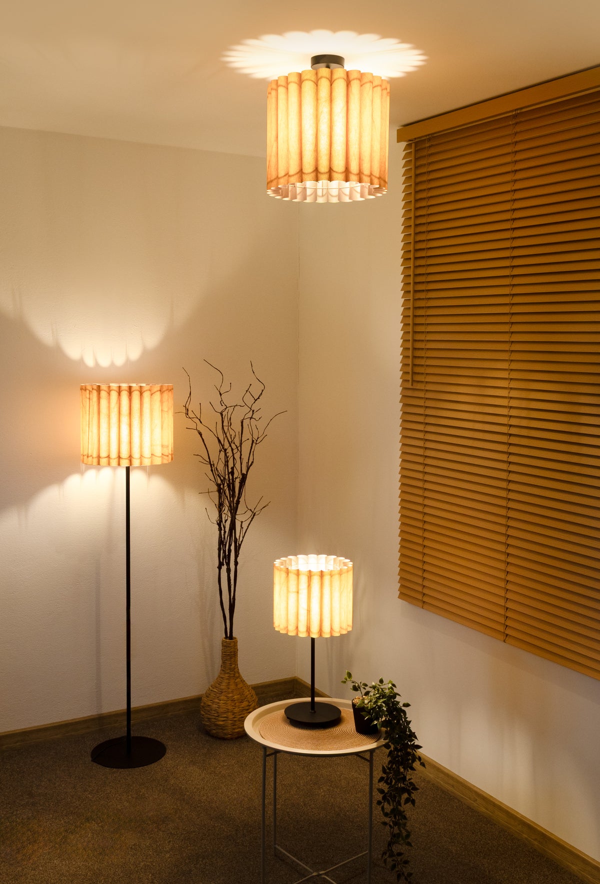 Lampa stołowa DUOLLA ARIA TL 71191 Brązowy/n/a 1xE14 średn.24cm