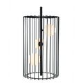 Lampa stołowa HAYDEN śr. 31cm 3xG9 | czarny/biały