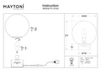 Lampa stołowa Maytoni Basic form IP20 1xE14 MOD321TL-01G3 | Złoto