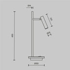 Lampa stołowa Maytoni Estudo IP20 x Z010TL-L8B3K | Czarny