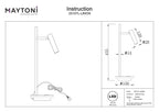 Lampa stołowa Maytoni Estudo IP20 x Z010TL-L8W3K | Biały