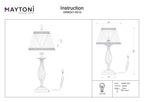 Lampa stołowa Maytoni Grace IP20 1xE14 ARM247-00-G | Biały