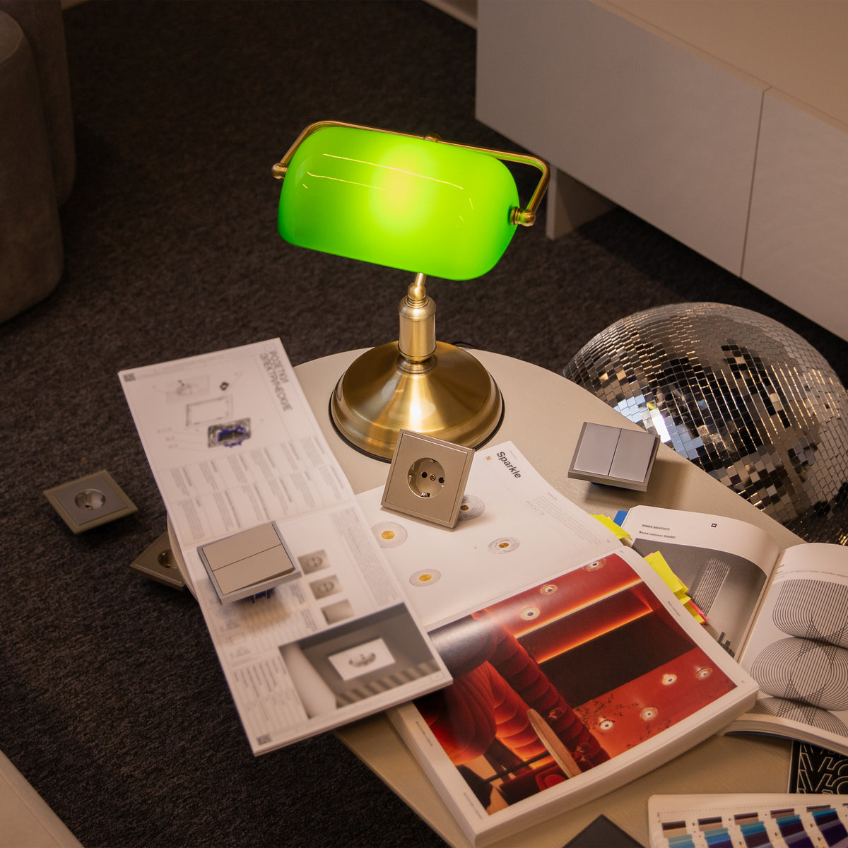 Lampa stołowa Maytoni Kiwi IP20 1xE27 Z153-TL-01-BS | Mosiądz