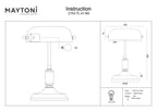 Lampa stołowa Maytoni Kiwi IP20 1xE27 Z153-TL-01-BS | Mosiądz