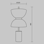 Lampa stołowa Maytoni Kyoto IP20 x MOD178TL-L11B3K | Czarny