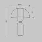 Lampa stołowa Maytoni Memory IP20 1xE14 MOD177TL-01B | Czarny