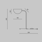 Lampa stołowa Maytoni Mollis IP20 1xG9 MOD126TL-01B | Czarny