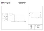Lampa stołowa Maytoni Mollis IP20 1xG9 MOD126TL-01B | Czarny