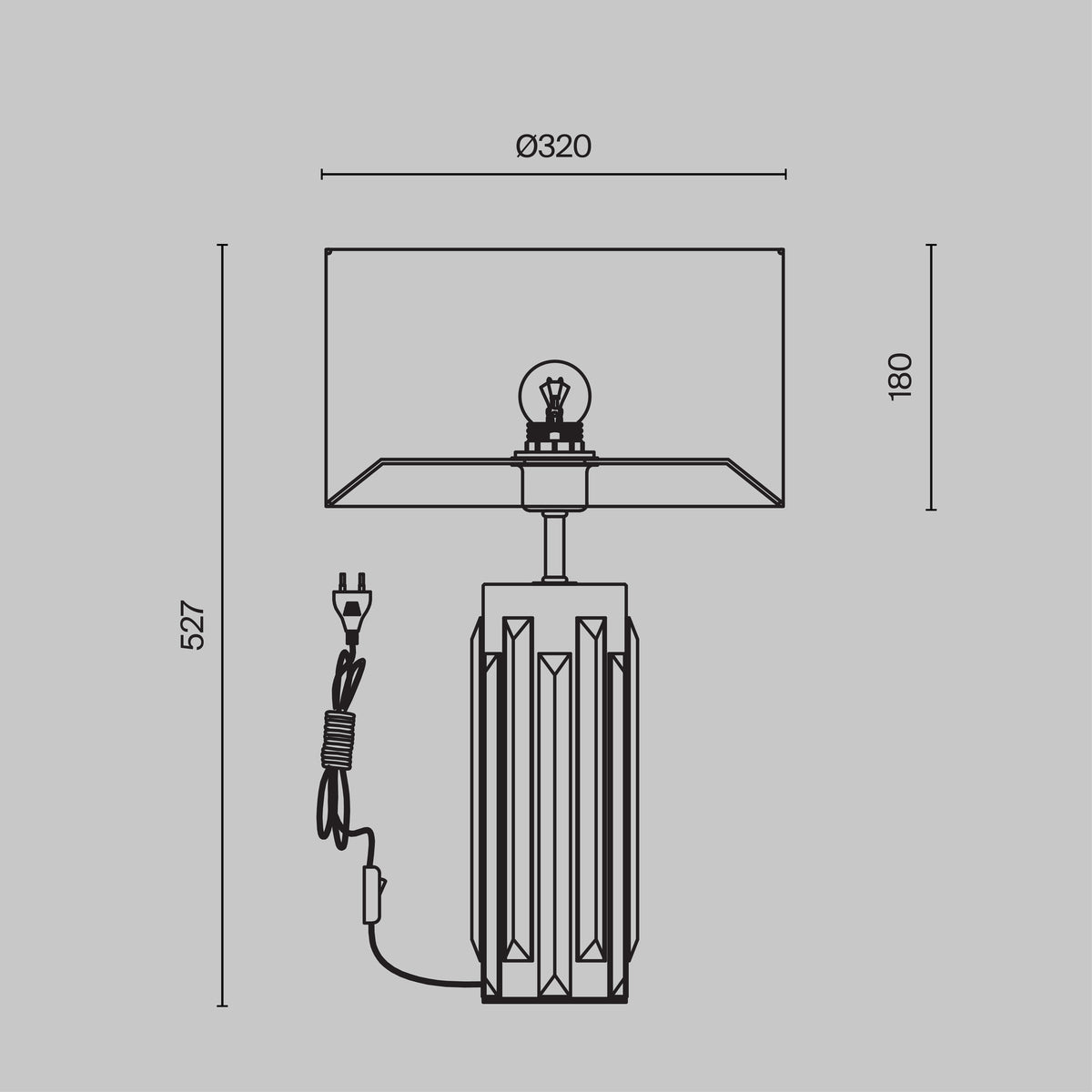 Lampa stołowa Maytoni Muse IP20 1xE27 MOD304TL-01CH | Chrom