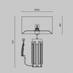 Lampa stołowa Maytoni Muse IP20 1xE27 MOD304TL-01G | Złoto