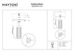 Lampa stołowa Maytoni Muse IP20 1xE27 MOD304TL-01G | Złoto