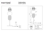 Lampa stołowa Maytoni Pattern IP20 x MOD267TL-L28CH3K | Chrom