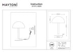 Lampa stołowa Maytoni Ray IP20 x Z012TL-L8B3K | Czarny
