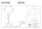 Lampa stołowa Maytoni Spirito IP20 x MOD286TL-L18B3K | Czarny