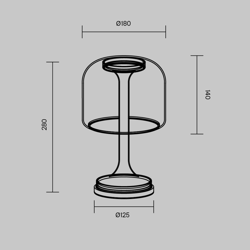 Lampa stołowa Maytoni Spirito IP20 x MOD286TL-L8W3K | Biały