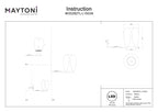 Lampa stołowa Maytoni Splash IP20 x MOD282TL-L15G3K | Złoto