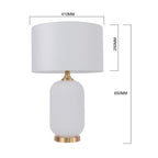 Lampa stołowa Tamiza 65 cm biała 1xE27