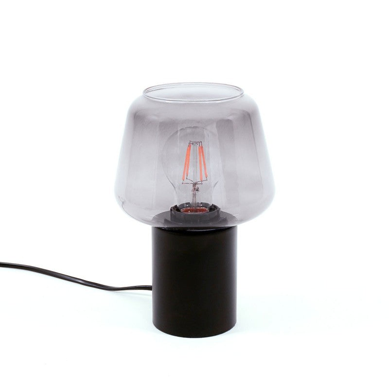 Lampa stołowa wys. 23cm ROMIO E27 | czarny