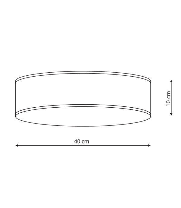Lampa sufitowa ALTO, biała, 3x40W E14