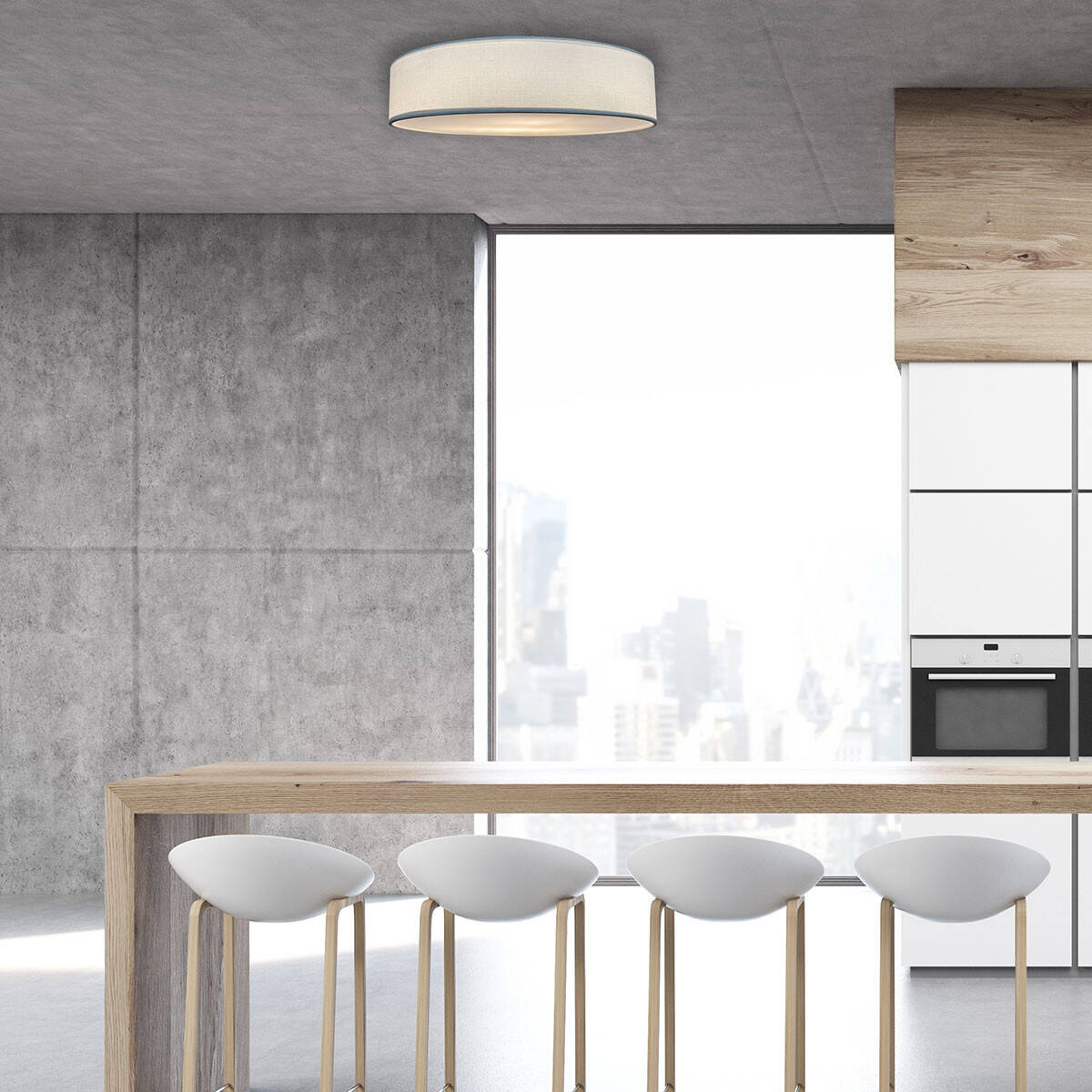 Lampa sufitowa ALTO, biała, 3x40W E14