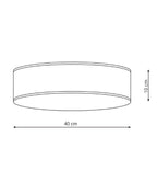 Lampa sufitowa ALTO, czarna, 3x40W E14