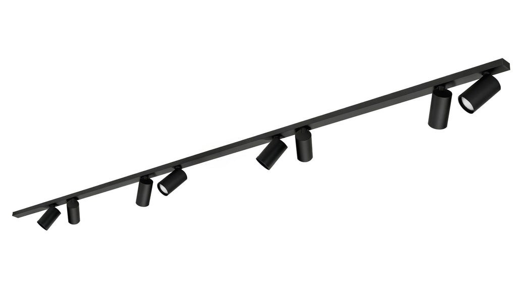 Lampa sufitowa BORA KJ2109 8xGU10 czarny | DML1624