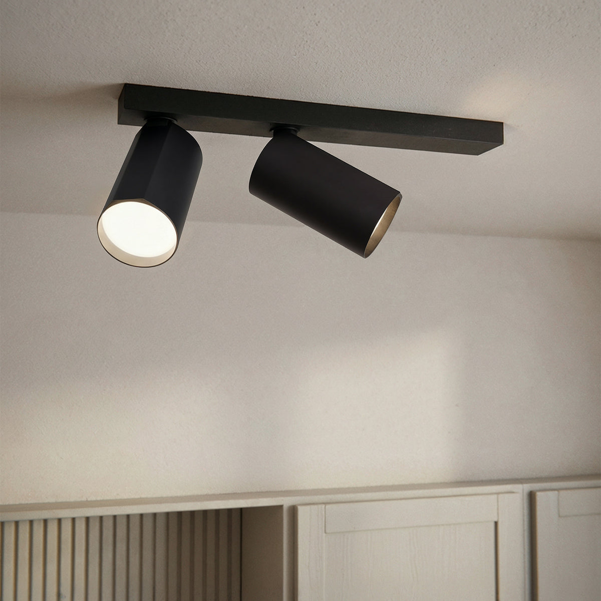 Lampa sufitowa BORA KJ2112 2xGU10 R czarny | DML1628