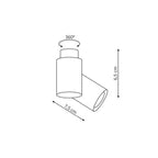 Lampa sufitowa BOSTON, biała, 1x50W GU10
