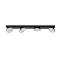 Lampa sufitowa CASTELIO dł. 64cm 20W 4xLED barwa neutralna 4000K | czarny