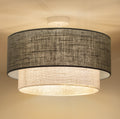 Lampa sufitowa DUOLLA BOHO 751227 szary/biały 1xE27 średn.45cm