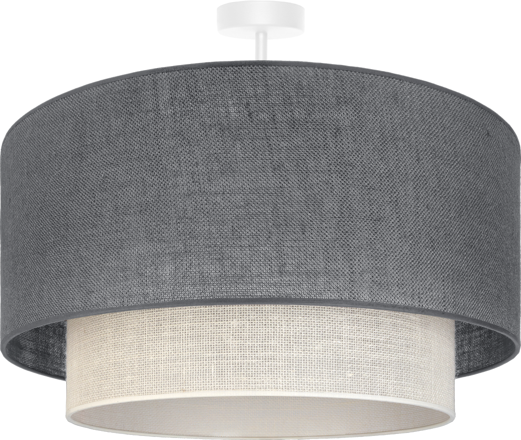 Lampa sufitowa DUOLLA BOHO 751227 szary/biały 1xE27 średn.45cm