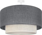 Lampa sufitowa DUOLLA BOHO 751227 szary/biały 1xE27 średn.45cm