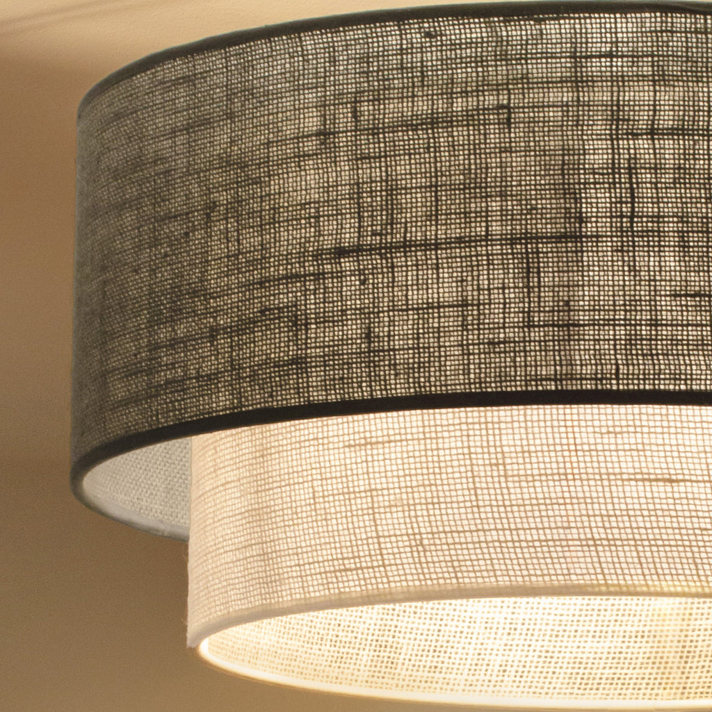 Lampa sufitowa DUOLLA BOHO 751227 szary/biały 1xE27 średn.45cm