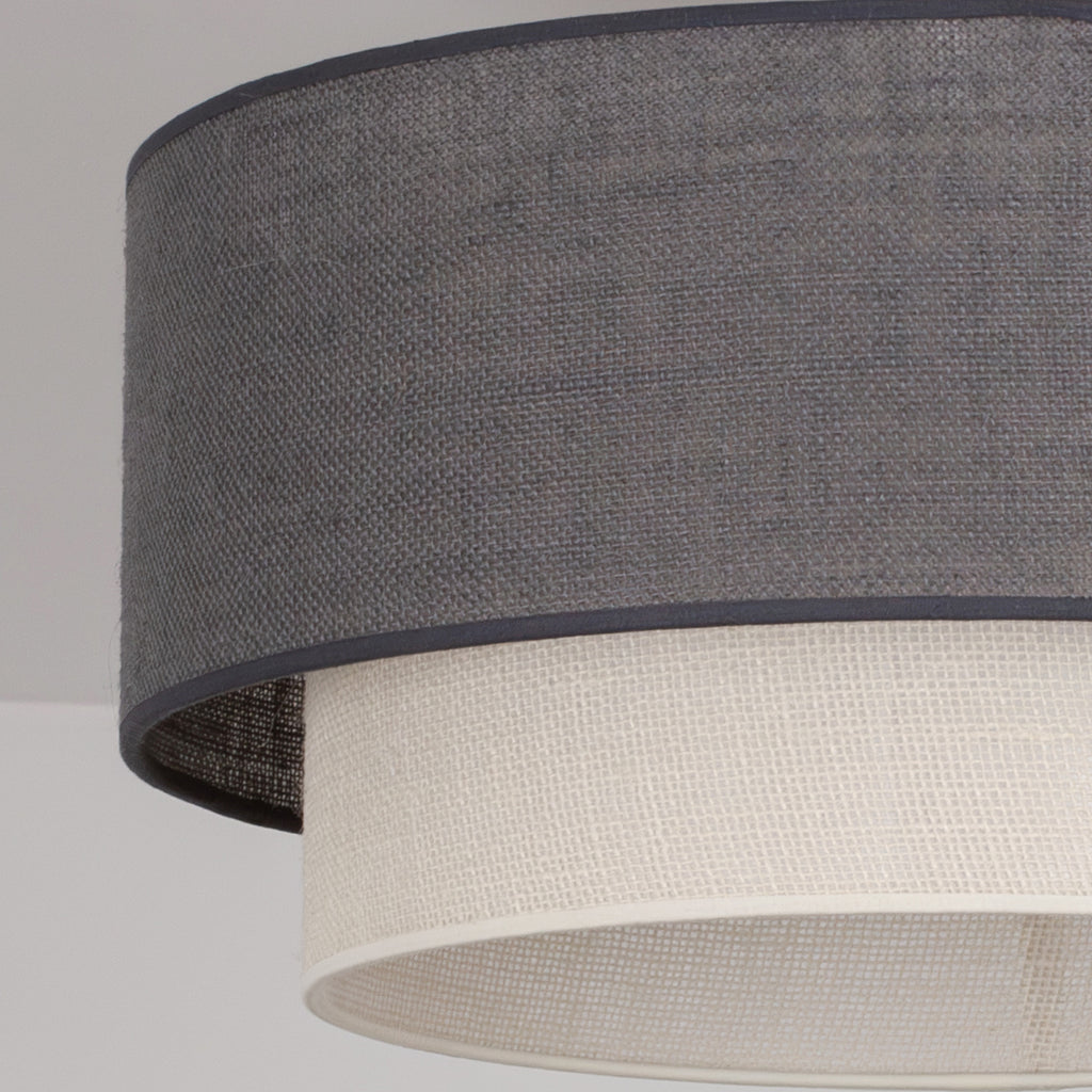 Lampa sufitowa DUOLLA BOHO 751227 szary/biały 1xE27 średn.45cm
