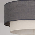 Lampa sufitowa DUOLLA BOHO 751227 szary/biały 1xE27 średn.45cm