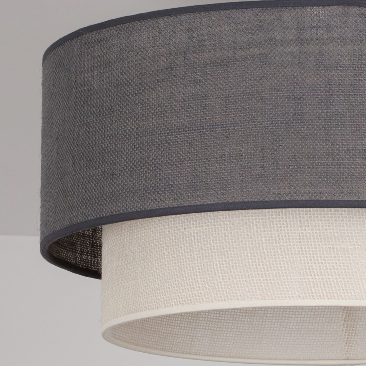 Lampa sufitowa DUOLLA BOHO 751227 szary/biały 1xE27 średn.45cm