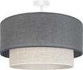 Lampa sufitowa DUOLLA  BOHO 751258 szary/biały 3xE27 średn.60cm