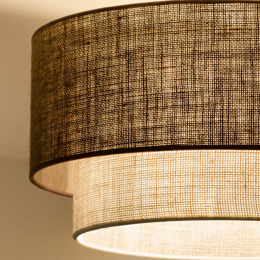 Lampa sufitowa DUOLLA BOHO 751289 brązowy/biały 1xE27 średn.45cm