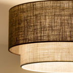 Lampa sufitowa DUOLLA BOHO 751289 brązowy/biały 1xE27 średn.45cm
