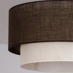 Lampa sufitowa DUOLLA BOHO 751289 brązowy/biały 1xE27 średn.45cm