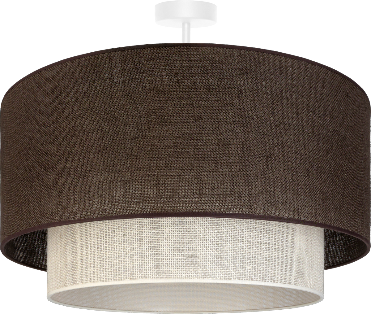 Lampa sufitowa DUOLLA  BOHO 751319 brązowy/biały 3xE27 średn.60cm